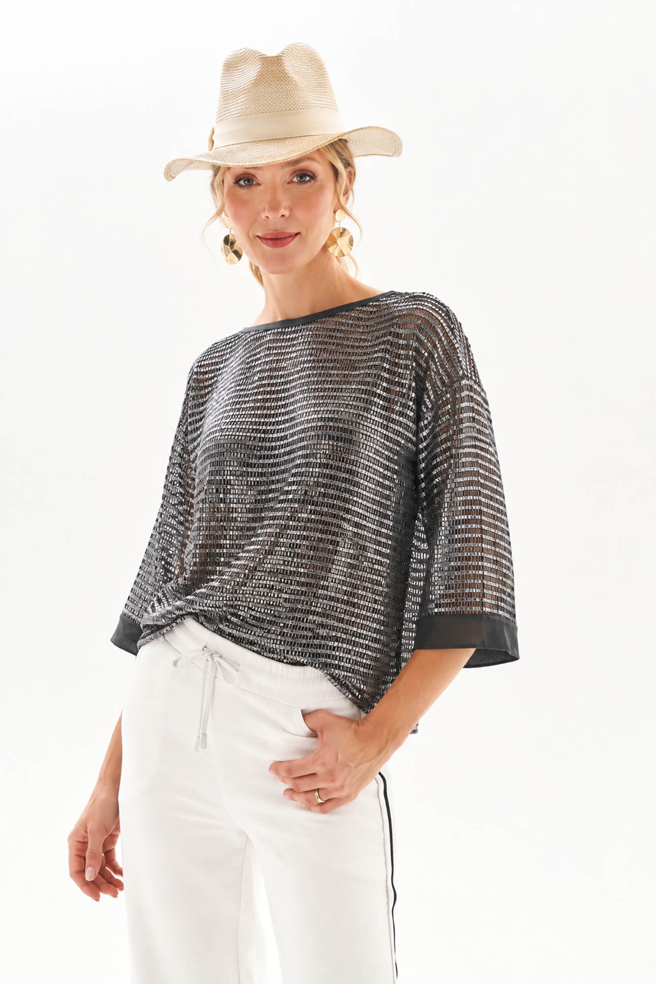 REMERA MESH GLAM